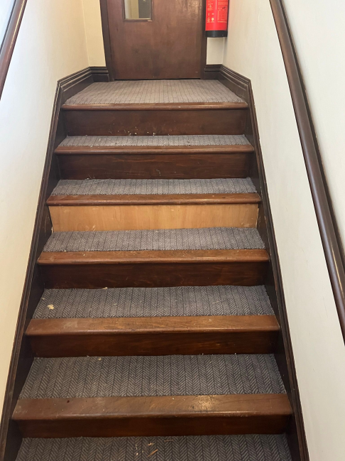 Stair carpet fitting, Somerset